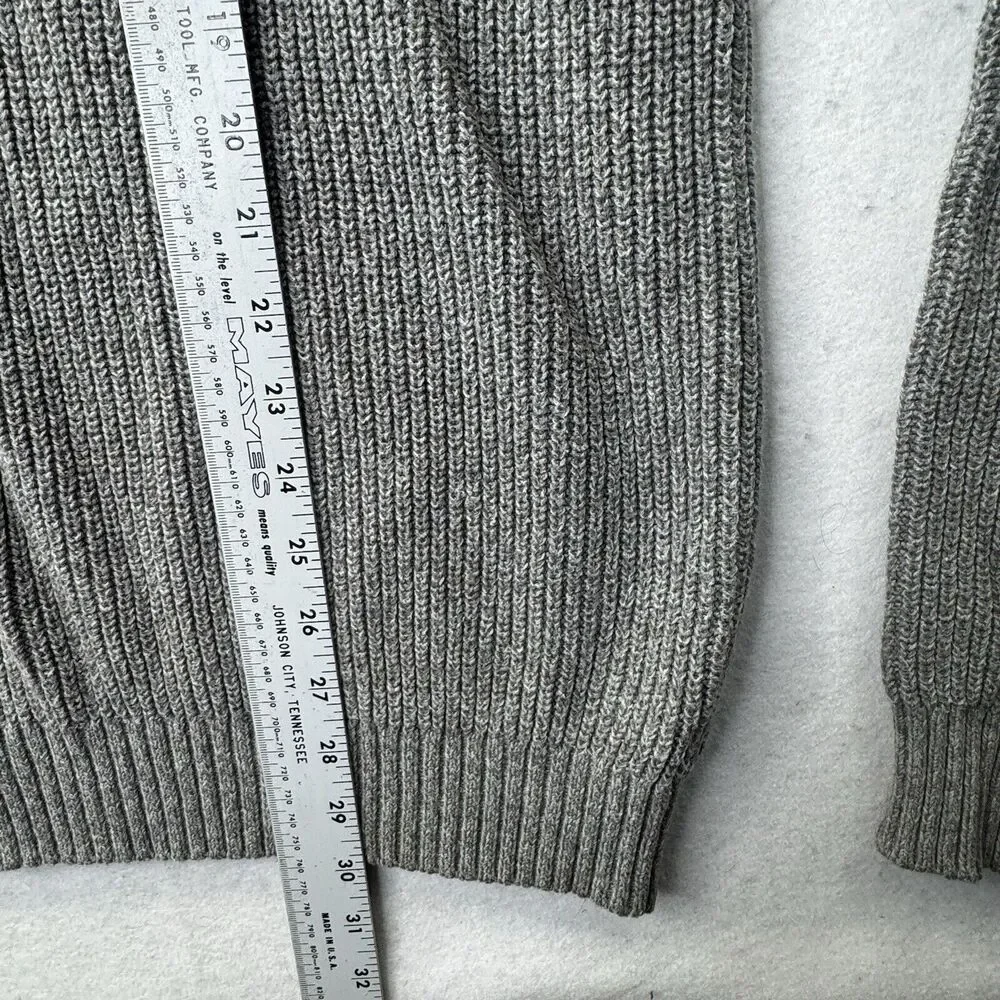 G.H. Bass Fishermans Sweater Mens‎ Large Neutral 1/4 Button Henley
